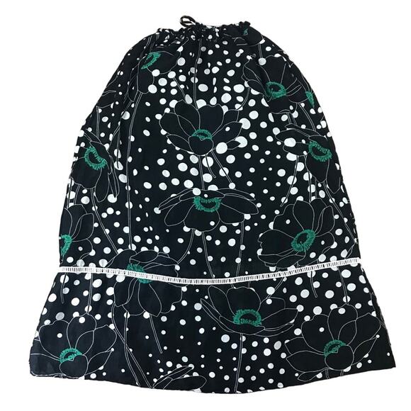 SEE BY CHLOE Black White Floral Polka Dot Skirt 4 - Picture 1 of 6